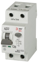 Automatic differential current switch 6kA ERA PRO D326M2C20A30 AD-32 electromechanical 1P+N C20 30mA type A