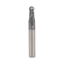 End mill NORGAU Industrial spherical 8 mm, Z2, VHM/AlCrSiN