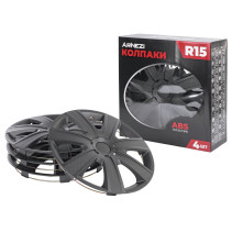 Caps R15 Hadar 4 pcs (black and matte with texture) ABS plastic ARNEZI A0702015