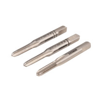 Set of manual taps NORGAU Industrial left rotation M5, HSS, 3 pieces