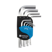 Набор шестигранных ключей NORGAU Industrial 9 предметов, N42-009