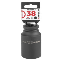 Головка ударная 3/4" 6-гр. 38 мм Cr-Mo удлиненная, на холдере ARNEZI R0400138
