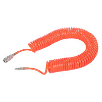 Шланг пневматический, соединение рапид (EURO) 1/4"M,1/4"F, спиральный, PU, длина 10 м ARNEZI R7502011