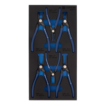 Set of locking ring pullers NORGAU Industrial NS80-6, 6 items