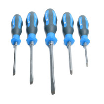 Set of reinforced slotted and phillips screwdrivers NORGAU Industrial NBS155K-161-005, 5 pieces