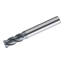 Radius milling cutter NORGAU Industrial high-performance 12 mm, R0.5 mm, Z4, VHM/AlCrSiN
