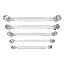 Набор торцевых двусторонних шарнирных ключей NORGAU Industrial NBS34-005, 5 предметов