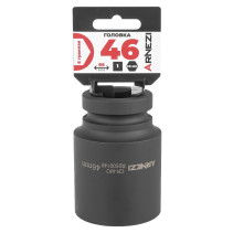 Головка ударная 1"DR 6-гр. 46 мм Cr-Mo удлиненная, на холдере ARNEZI R0500146
