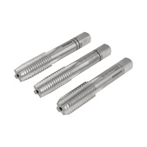 Set of manual taps NORGAU Industrial left rotation M14, HSS, 3 pieces