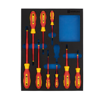 Set of dielectric screwdrivers NORGAU Industrial N171-009, 9 items