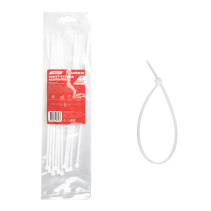 Nylon yoke 3.6 x 250 mm, white 10 pcs Arnezi A0903026