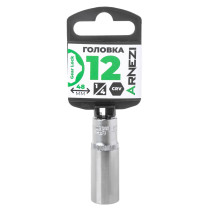 Головка 1/4" Gear Lock 12 мм L=48 мм удлиненная, на холдере Arnezi R0030112