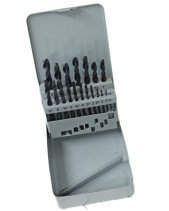 Набор сверл по металлу 1,0-10,0 мм (19 шт.) в металл. кейсе