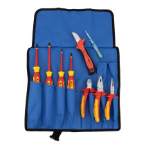 Set of dielectric tools for electrician NORGAU Industrial in a roll-up bag N1009-206VDE, 9 items