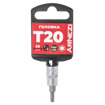 Головка 1/4" со вставкой TORX Security T20 L=38, на холдере Arnezi R0004620