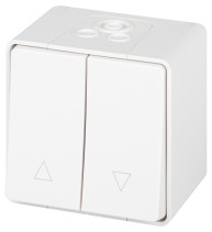 ERA Expert 11-1508-01 Switch for Blinds Push-button IP55 10AH-250V OH White
