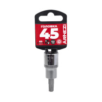 Головка 1/2" со вставкой TORX Security T45 L=60, на холдере Arnezi R0345245