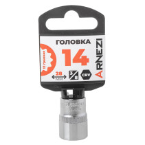 Головка 3/8" 12-и гр. 14мм, L=28 мм на холдере Arnezi R0200214