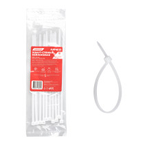 Nylon yoke 4.8x200 mm, white 10 pcs Arnezi A0903034