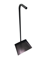 Совок металлический для мусора 270 х 250 х 1 с изогнутой ручкой (порошковая окраска)