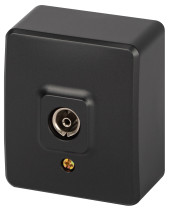 Розетка ЭРА Эксперт 11-3201-05 TV одиночная IP20 ОУ антрацит