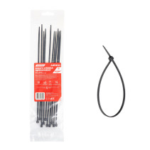 Nylon yoke 3.6 x 250 mm, black 10 pcs Arnezi A0903028