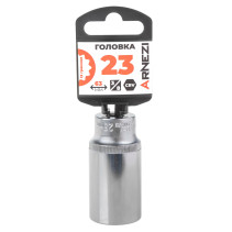 Головка 3/8" 12-и гр. 23мм удлиненная, L=63 мм на холдере Arnezi R0200323