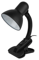 ERA N-102-E27-40W-BK table lamp on a clothespin, matt black