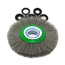 Ear brush disc D175*30*32+ adapters, pile corrugation stainless steel 0.30 (13-064)