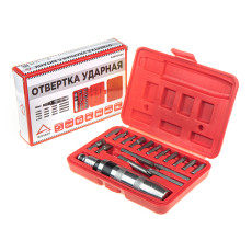 Отвертка ударная с битами 18 пр. (в пластиковом боксе) ARNEZI R2900004