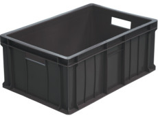 Ящик 600х400х250 сплошной цв. черный