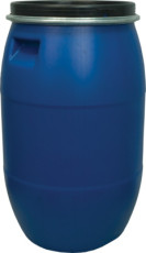 Barrel p/e 127L with a lid on the hoop