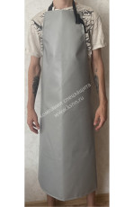 Silica fabric apron with siliconized coating