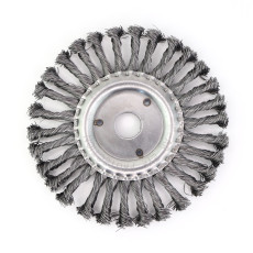 Щетка для УШМ дисковая жгутовая Д175*13*22,2, ворс сталь 0,50 по металлу (13-142)
