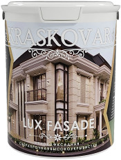 The facade paint Kraskovar LUX FASADE is high-explosive, heavy-duty Base With 2 liters.