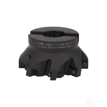 End mill with replaceable plates NORGAU Industrial N350.D100.32.Z8.14