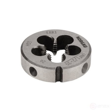 Плашка дюймовая NORGAU Industrial по металлу UNF 1/2, HSS