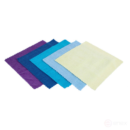 Microfiber cloth set 5 pcs, size 30x30, edge ultrasound ARNEZI A0406029