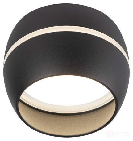 Overhead lamp ERA OL29 BK for lamp GX53 black