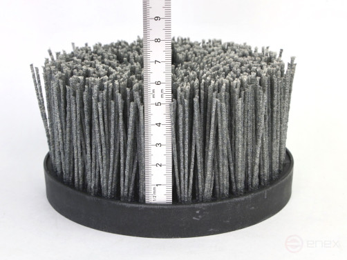 Щетка чашечная Д140*M14, ворс полимер-абразив P80 по дереву для УПМ УШМ (болгарка) (3-103)