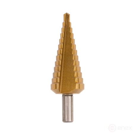 Набор ступенчатых сверл NORGAU industrial по металлу 4-30 мм, HSS/TIN, 3 предмета