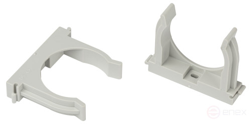 Крепеж-клипса ЭРА CLIP-50-G-MP для труб прямой монтаж серая d50мм 25шт