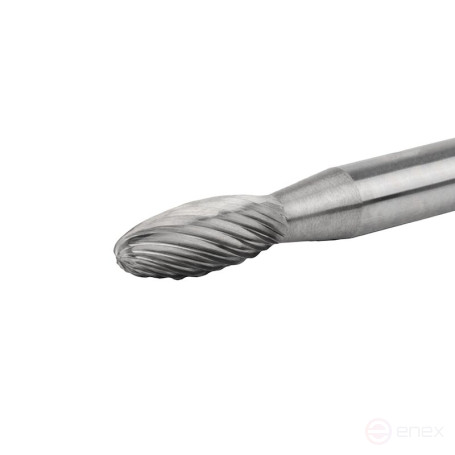 Борфреза твердосплавная NORGAU industrial пламевидная 6x50 мм, форма H, SCM