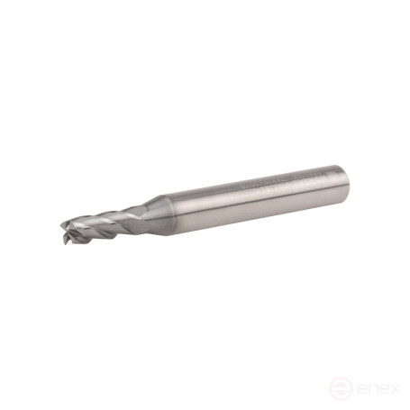 Universal end milling cutter NORGAU Industrial for metal 4 mm, Z4, type UNI, VHM/AlCrSiN