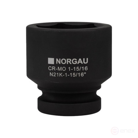 Головка торцевая ударная NORGAU Industrial шестигранная дюймовая 1", 1.15/16", N21K-1.15/16