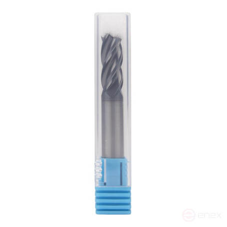 Radius milling cutter NORGAU Industrial high-performance 8 mm, R1 mm, Z4, VHM/AlCrSiN