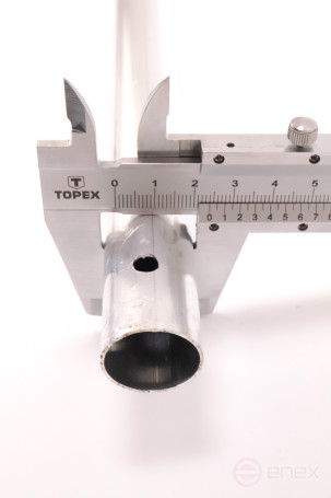 ACG Aluminum handle for Kentucky flounders and holders, red 140 cm, d-23 mm, 1008301