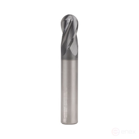 Фреза концевая NORGAU Industrial сферическая 12 мм, Z4, VHM/AlCrSiN