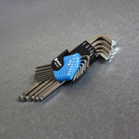 Набор шестигранных дюймовых NORGAU Industrial удлиненных ключей 13 предметов, N42LA-013