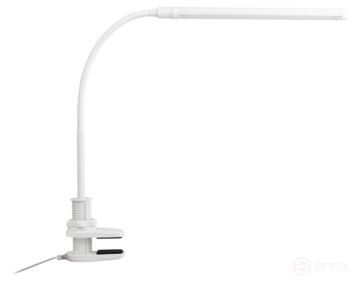 Настольный светильник ЭРА NLED-509-8W-W светодиодный на струбцине белый